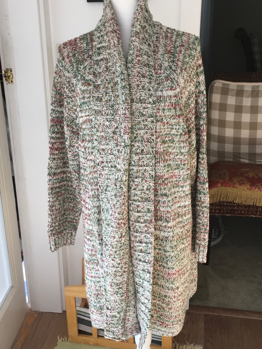 Coldwater Creek size 1X multicolored long cardigan